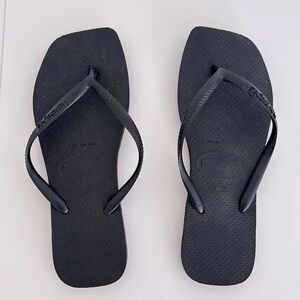 Havaianas Slim Square Flip Flops (size W 37-38)